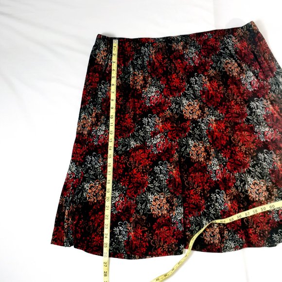 CJ Banks Skirt Womens 3X Floral Print Midi Flowy - Picture 6 of 12